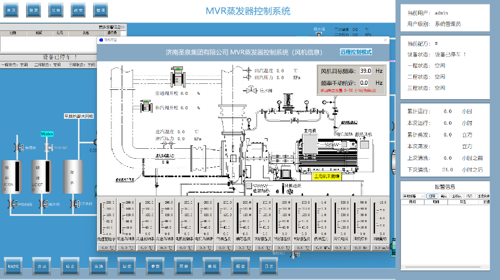 MVR蒸发器控制系统